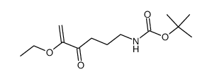 (5-ethoxy-4-oxohex-6-enyl)carbamic acid tert-butyl ester结构式