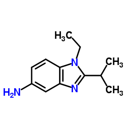 1-ETHYL-2-ISOPROPYL-1H-BENZOIMIDAZOL-5-YLAMINE Structure