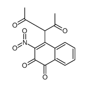 4-(2,4-dioxopentan-3-yl)-3-nitronaphthalene-1,2-dione结构式