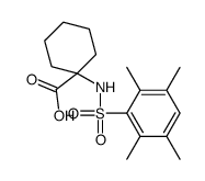 1-([(2,3,5,6-TETRAMETHYLPHENYL)SULFONYL]AMINO)CYCLOHEXANECARBOXYLIC ACID structure