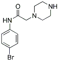 N-(4-BROMOPHENYL)-2-PIPERAZIN-1-YLACETAMIDE结构式