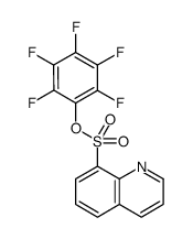 2,3,4,5,6-PENTAFLUOROPHENYL 8-QUINOLINESULFONATE结构式