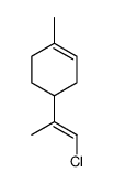 4-(1-chloroprop-1-en-2-yl)-1-methylcyclohexene结构式