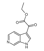 2-氧代-2-(1H-吡咯并[2,3-c]吡啶-3-基)乙酸乙酯结构式