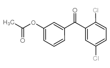 3-ACETOXY-2',5'-DICHLOROBENZOPHENONE结构式