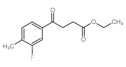 ETHYL 4-(3-FLUORO-4-METHYLPHENYL)-4-OXOBUTYRATE Structure