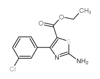 ethyl 2-amino-4-(3-chloro)phenyl thiazole-5-carboxylate结构式