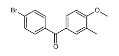 (4-bromophenyl)-(4-methoxy-3-methylphenyl)methanone Structure