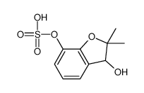 (3-hydroxy-2,2-dimethyl-3H-1-benzofuran-7-yl) hydrogen sulfate Structure