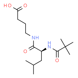 N-pivaloylleucyl-gamma-aminobutyric acid Structure