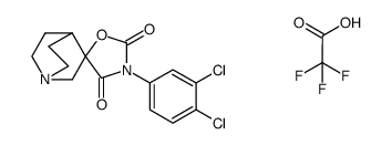 3'-(3,4-dichlorophenyl)-quinuclidine-3-spiro-5'-oxazolidine-2',4'-dione trifluoroacetate salt结构式