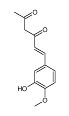 6-(3-hydroxy-4-methoxyphenyl)hex-5-ene-2,4-dione结构式