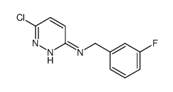 6-chloro-N-[(3-fluorophenyl)methyl]pyridazin-3-amine结构式