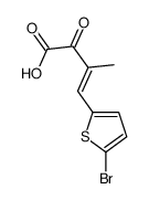 4-(5-bromothiophen-2-yl)-3-methyl-2-oxobut-3-enoic acid Structure