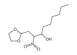 1-(1,3-dioxolan-2-yl)-2-nitrononan-3-ol结构式