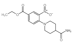 Ethyl 3-Nitro-4-(piperidin-4-carboxamid-1-yl)-benzoate Structure