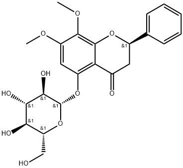 5-Hydroxy-7,8-dimethoxy (2R)-flavanone-5-O-beta-D-glucopyranoside picture