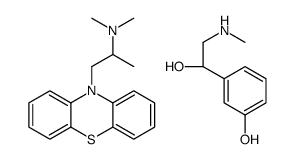 N,N-dimethyl-1-phenothiazin-10-ylpropan-2-amine,3-[(1R)-1-hydroxy-2-(methylamino)ethyl]phenol结构式