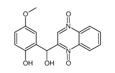 2-[hydroxy-(1-oxido-4-oxoquinoxalin-4-ium-2-yl)methyl]-4-methoxyphenol结构式