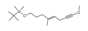 (E)-8-(tert-butyldimethylsiloxy)-1-methoxy-5-methyl-4-octen-1-yne Structure