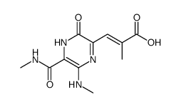 2-methyl-3-(6-methylamino-5-methylcarbamoyl-3-oxo-3,4-dihydro-pyrazin-2-yl)-acrylic acid结构式