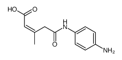 4-(4-amino-phenylcarbamoyl)-3-methyl-cis()-crotonic acid Structure