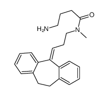 4-amino-N-[3-(5,6-dihydrodibenzo[2,1-b:2',1'-f][7]annulen-11-ylidene)propyl]-N-methylbutanamide结构式