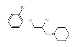 1-(2-bromophenoxy)-3-piperidin-1-ylpropan-2-ol结构式