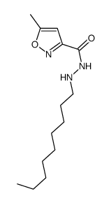 5-methyl-N'-nonyl-1,2-oxazole-3-carbohydrazide Structure