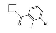 azetidin-1-yl-(3-bromo-2-fluorophenyl)methanone Structure