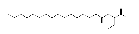 2-ethyl-4-oxo-nonadecanoic acid Structure