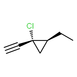 Cyclopropane, 1-chloro-2-ethyl-1-ethynyl-, cis- (9CI) structure