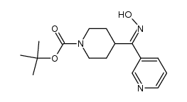 (E)-tert-butyl 4-[(hydroxyimino)(pyridin-3-yl)methyl]-piperidine-1-carboxylate Structure