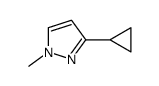 3-cyclopropyl-1-methyl-1H-pyrazole结构式