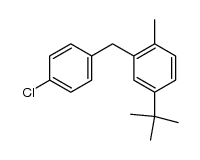 2-methyl-5-tert-butyl-4'-chloro-diphenylmethane Structure