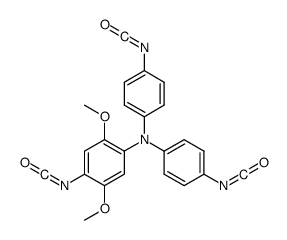 4-[Bis(4-isocyanatophenyl)amino]-2,5-dimethoxyphenyl isocyanate structure