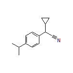 2-Cyclopropyl-2-(4-isopropylphenyl)acetonitrile Structure