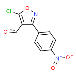 5-CHLORO-3-(4-NITROPHENYL)-4-ISOXAZOLECARBOXALDEHYDE structure