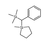 1-methyl-1-(phenyl(trimethylsilyl)methyl)silolane结构式