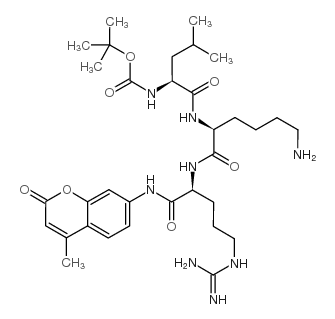 Boc-Leu-Lys-Arg-AMC Structure