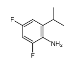 Benzenamine, 2,4-difluoro-6-(1-methylethyl)- (9CI)结构式