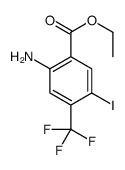 Ethyl 2-amino-5-iodo-4-(trifluoromethyl)benzoate structure