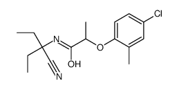 2-(4-chloro-2-methylphenoxy)-N-(3-cyanopentan-3-yl)propanamide Structure