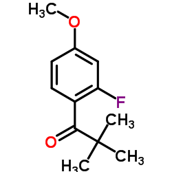 1-(2-Fluoro-4-methoxyphenyl)-2,2-dimethyl-1-propanone结构式