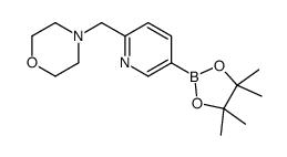 6-[(4-吗啉基)甲基]吡啶-3-硼酸频哪醇酯结构式