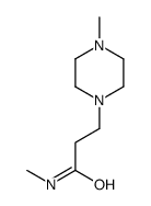 1-Piperazinepropanamide,N,4-dimethyl-(9CI)结构式