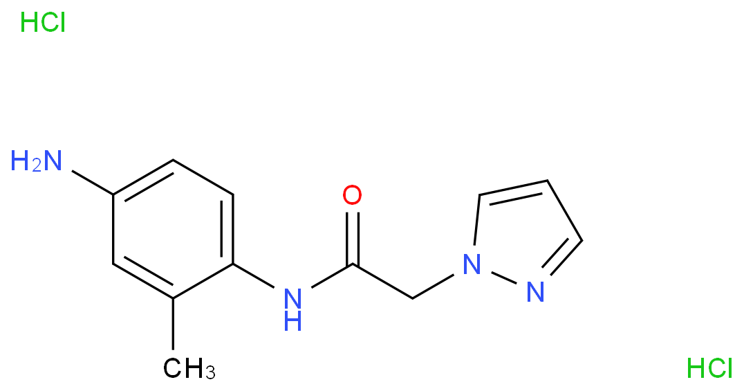 n-(4-Amino-2-methylphenyl)-2-(1h-pyrazol-1-yl)acetamide dihydrochloride Structure