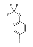 5-Iodo-2-[(trifluoromethyl)sulfanyl]pyridine结构式