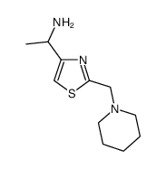 1-(2-Piperidin-1-ylmethyl-thiazol-4-yl)-ethylamine结构式