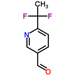 6-(1,1-Difluoroethyl)nicotinaldehyde Structure